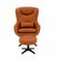 8 Poltrona de Massagem Nevada Rivatti Estofado PU Marrom Base Aco Preto c_ Apoio para Pes c_ Controle
